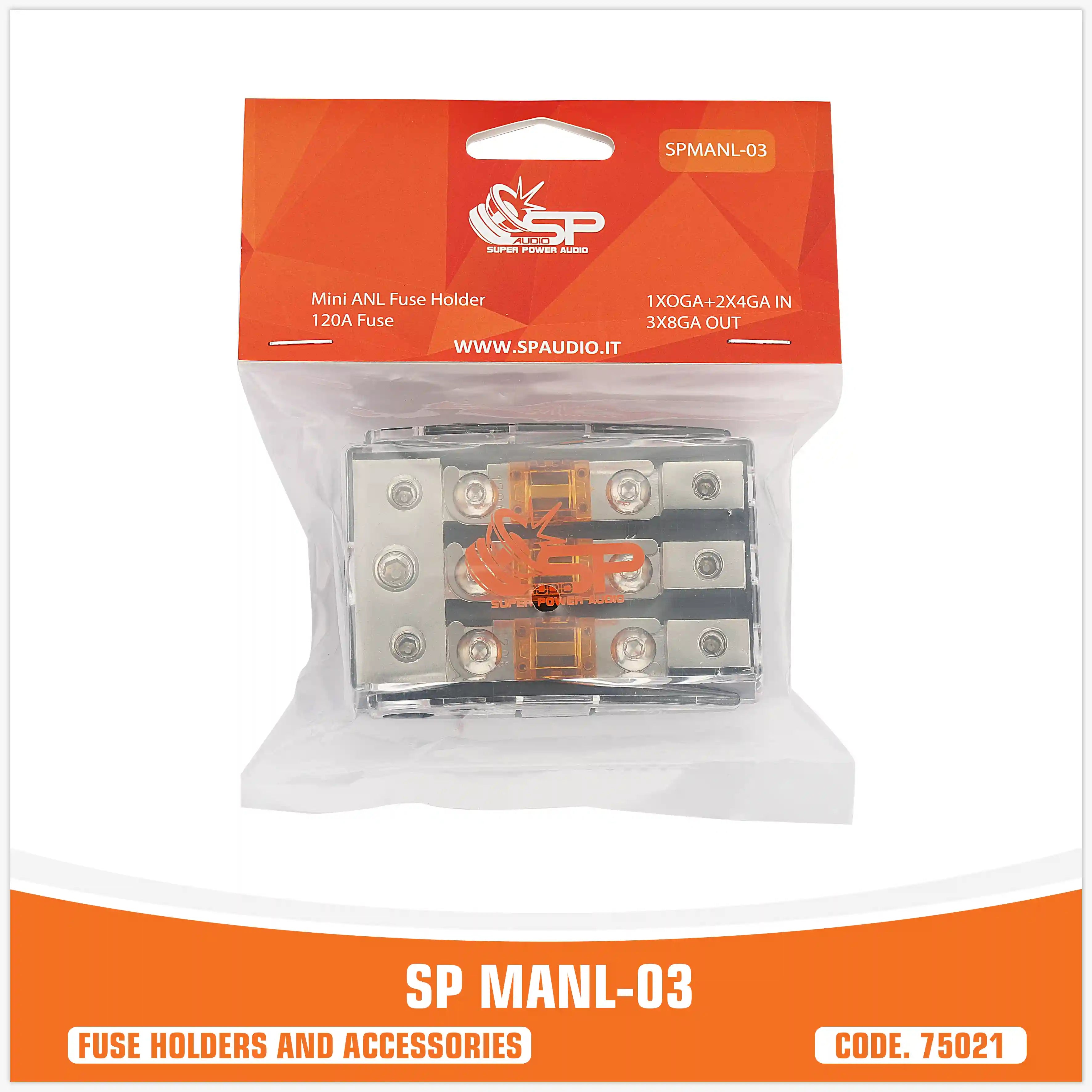 SP MAN 03 FUSEHOLDER 1x0Ga+2x4GA IN + 3x8 GA OUT (UNIT PRICE)