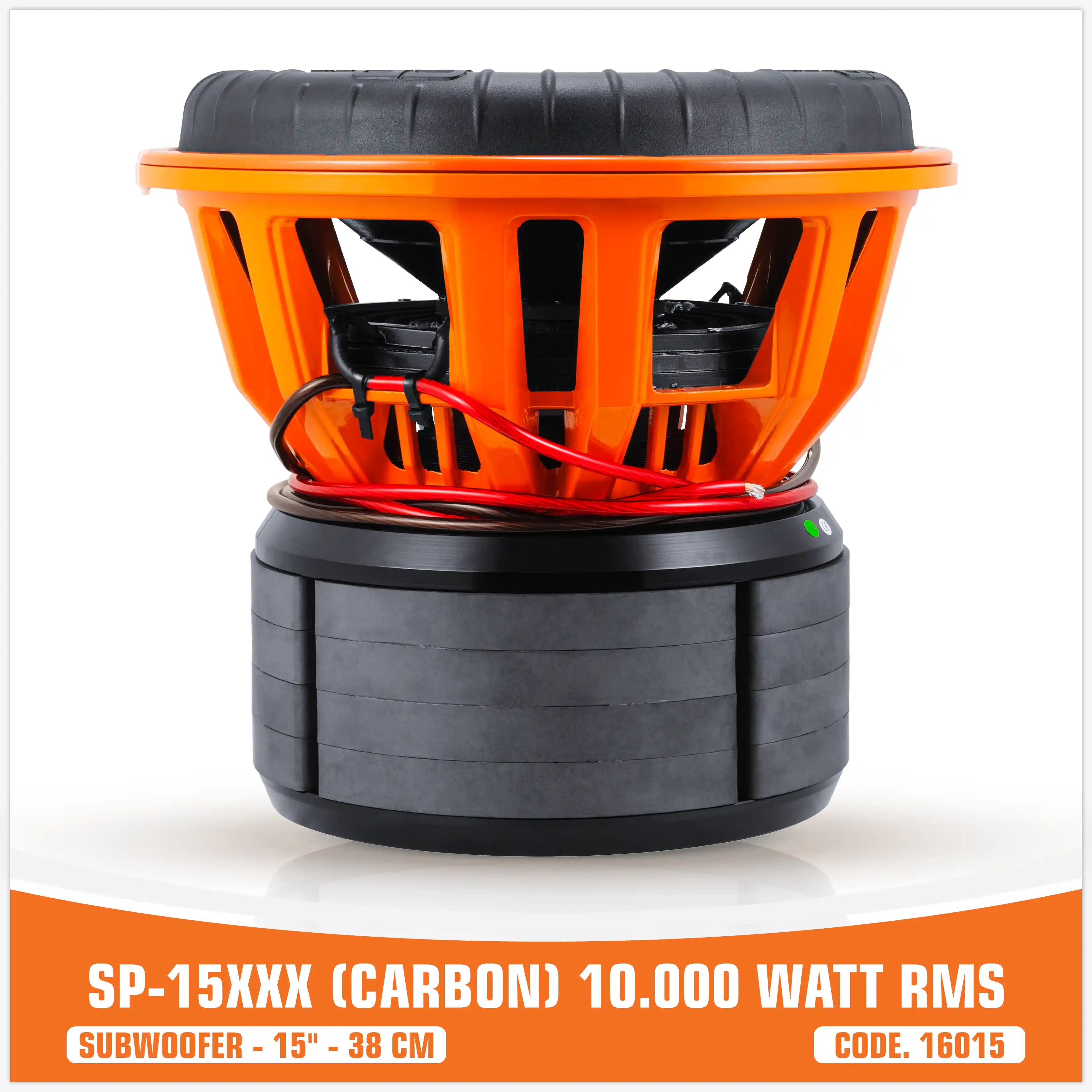 SP 15XXX CARBON FIBERS SUBWOOFER 15"/38CM 10000W RMS (UNIT PRICE)
