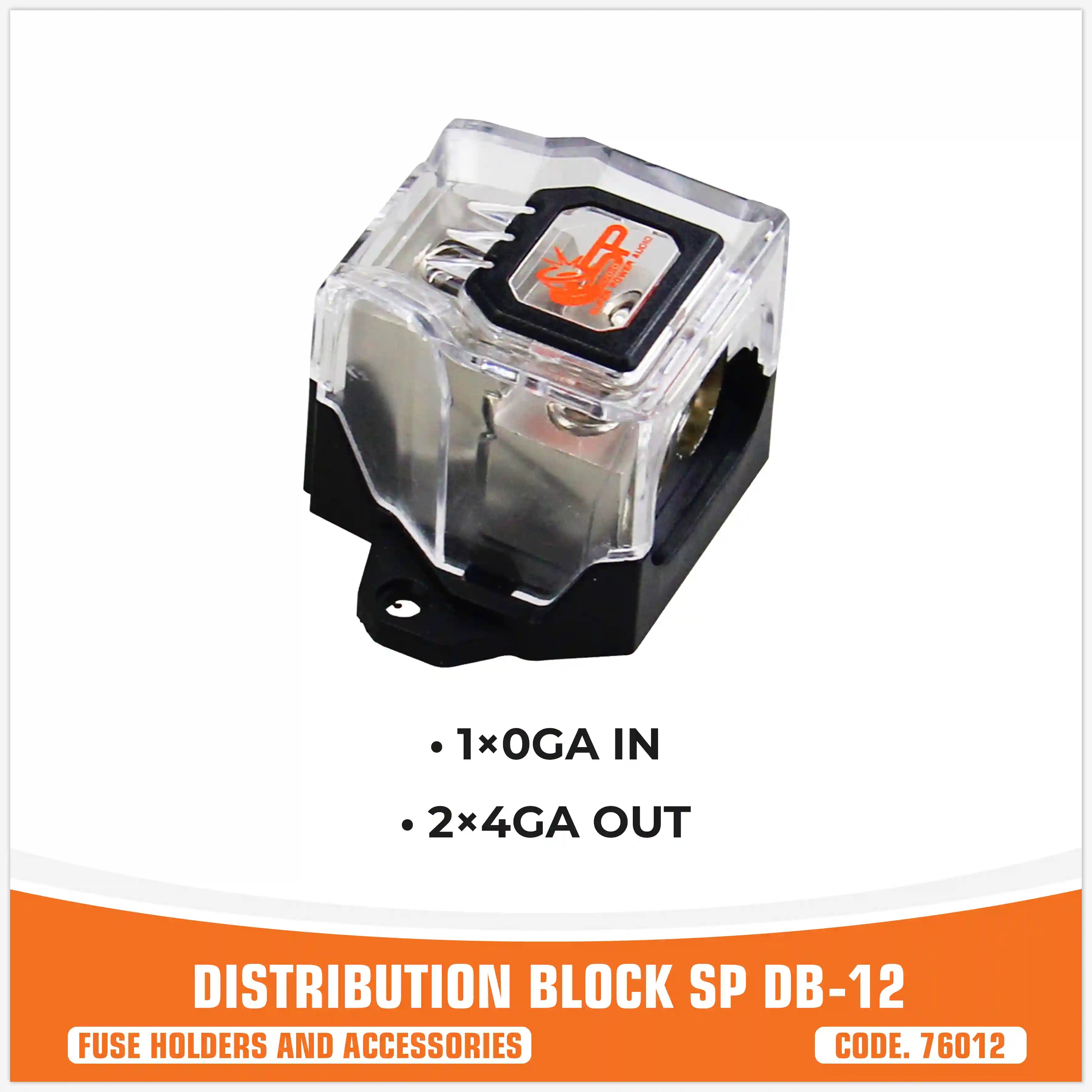 SP DB 12 DISTRIBUTION BLOCK 1x0GA IN 2x4GA