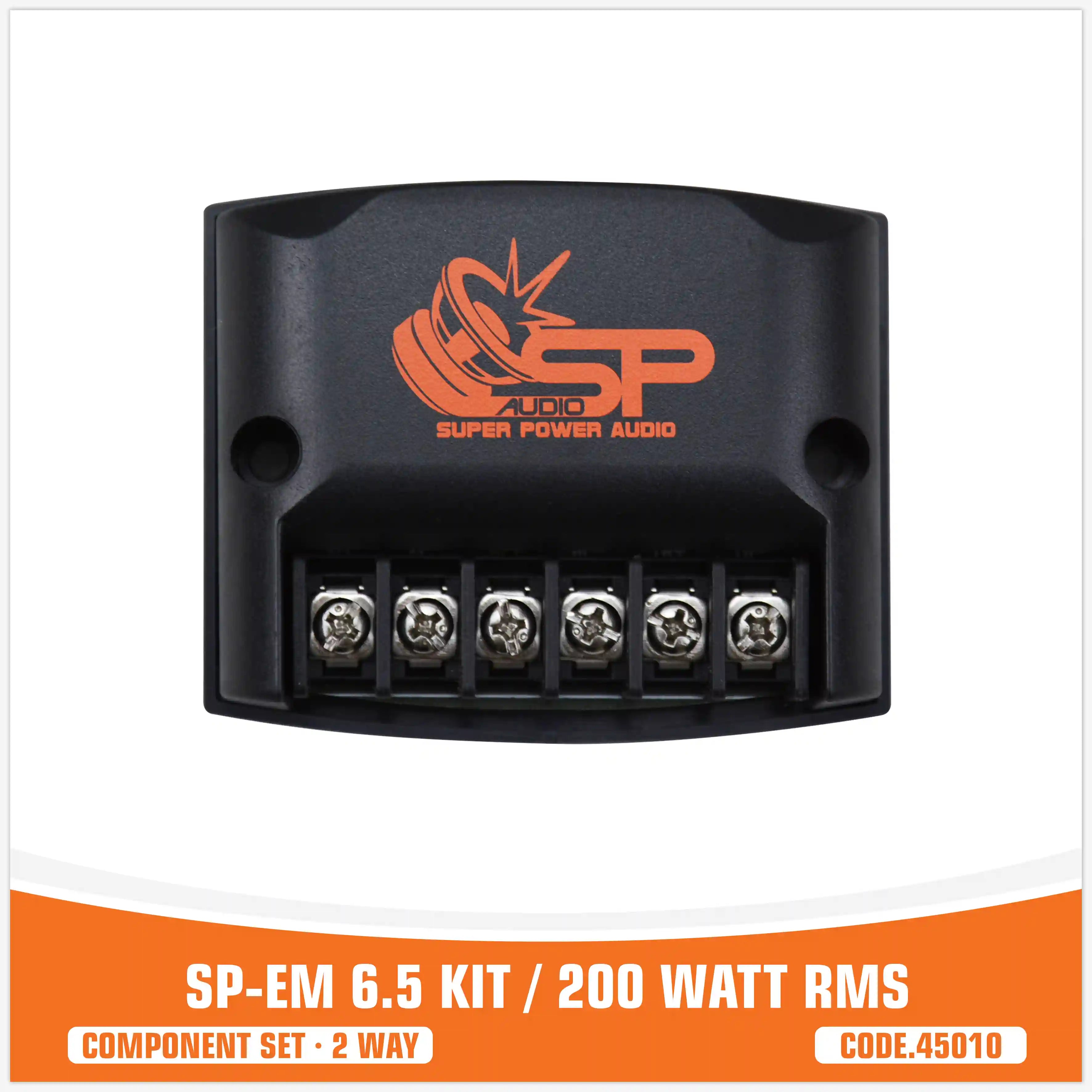 SP EM 6.5KIT 2 WAY 2 WOOFER +2 TW + 2 CROSS 200W RMS (KIT PRICE)