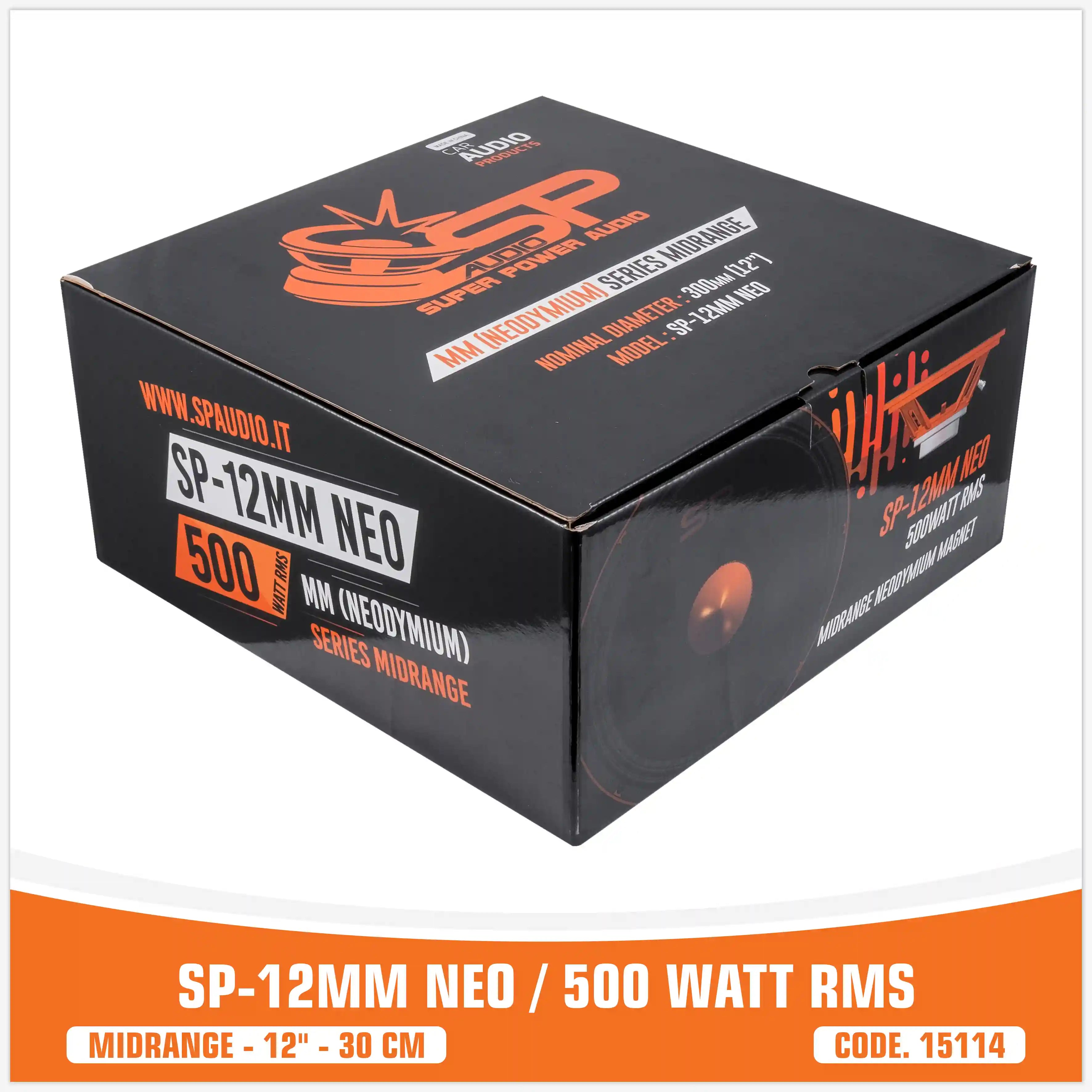 SP 12MM NEO MIDRANGE EXTREME 12"/30CM NEO MAGNET 500W RMS (UNIT PRICE)