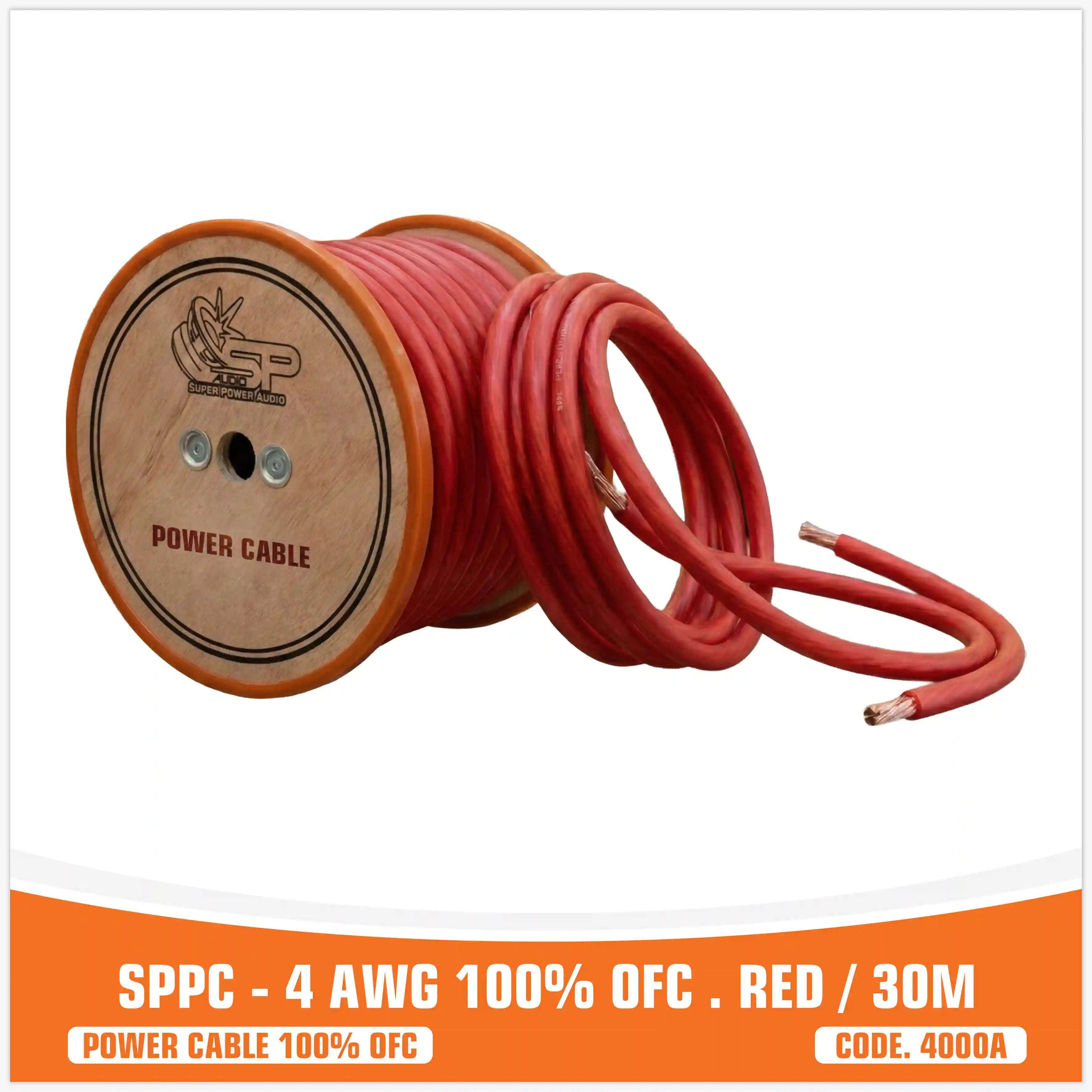 SP 4GA RED 100% OFC (30M/SPOOL)