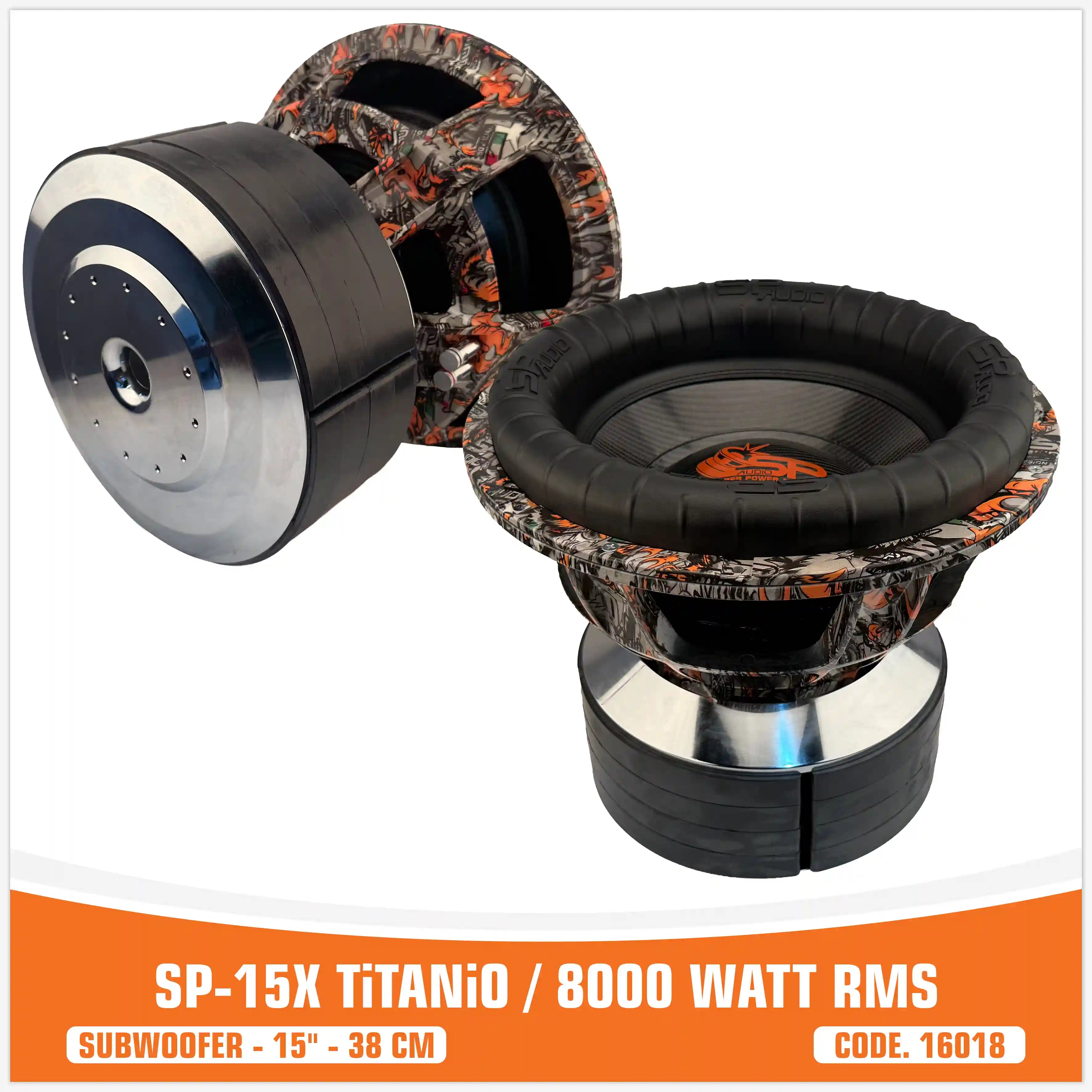 SP-15X TiTANiUM . 8000 WATT RMS (PRICE UNIT)