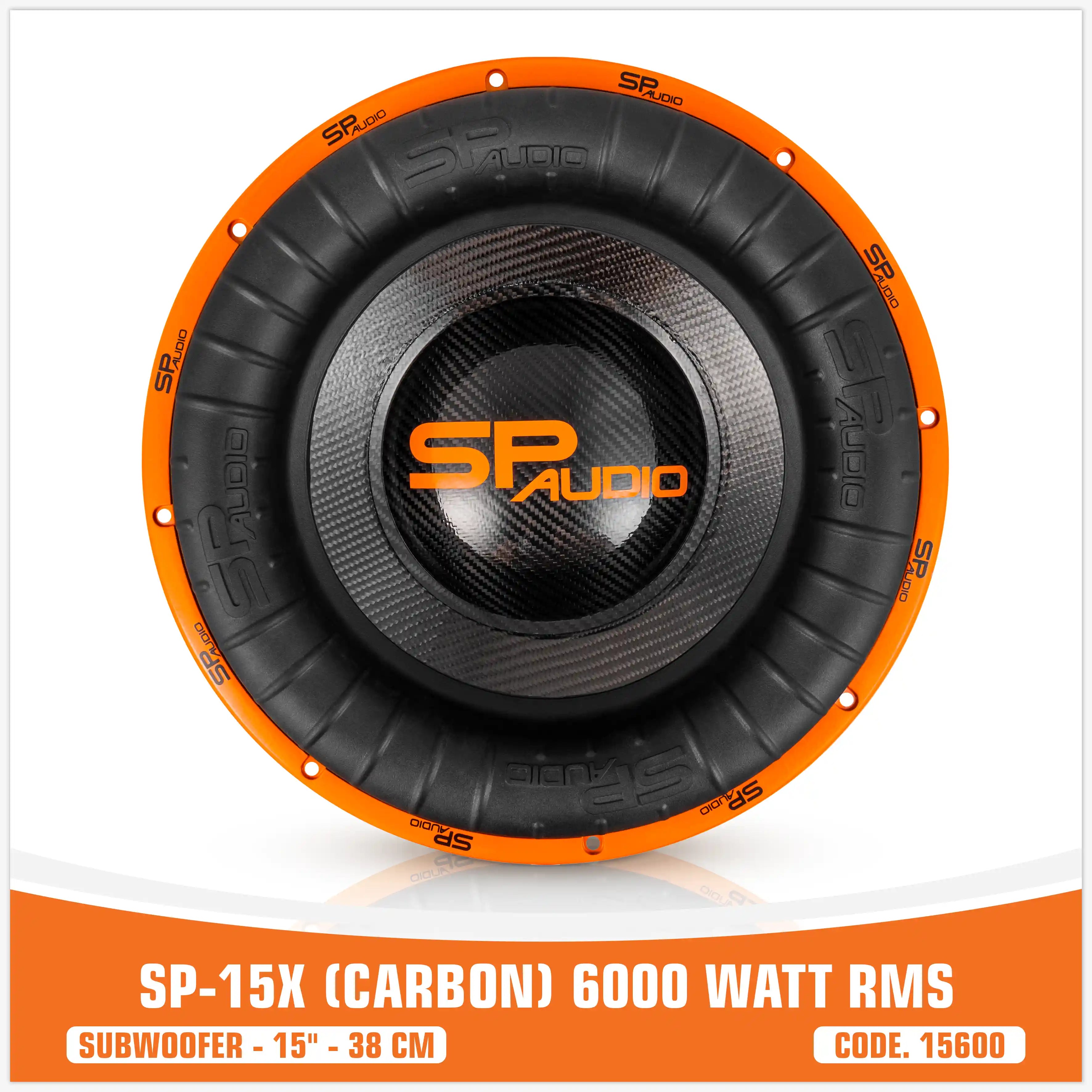 SP 15X CARBON FIBERS SUBWOOFER 15"/38CM 6000W RMS (UNIT PRICE)