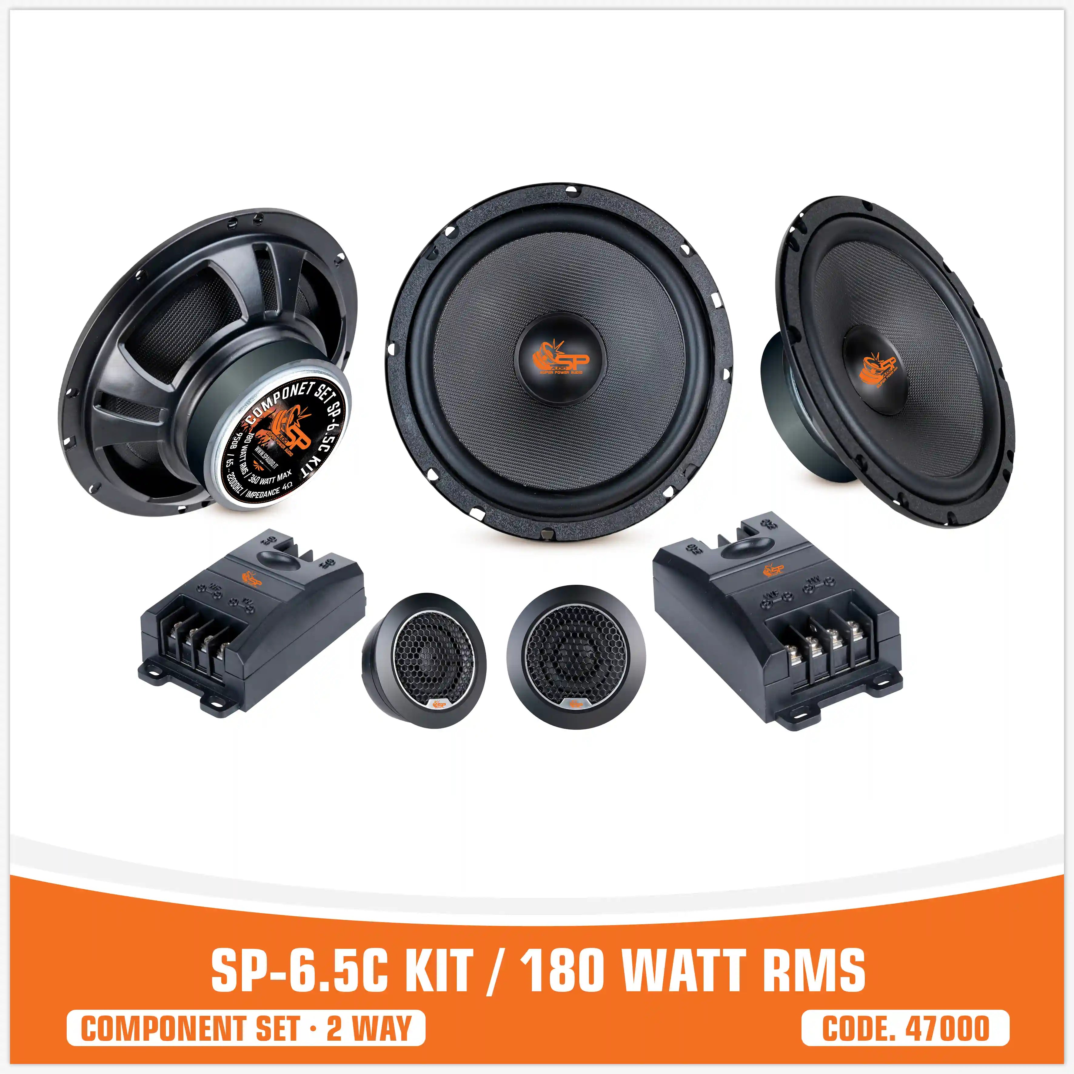 SP 6.5C KIT . 2 WAY 2 WOOFER +2 TW + 2 CROSS (KIT PRICE)