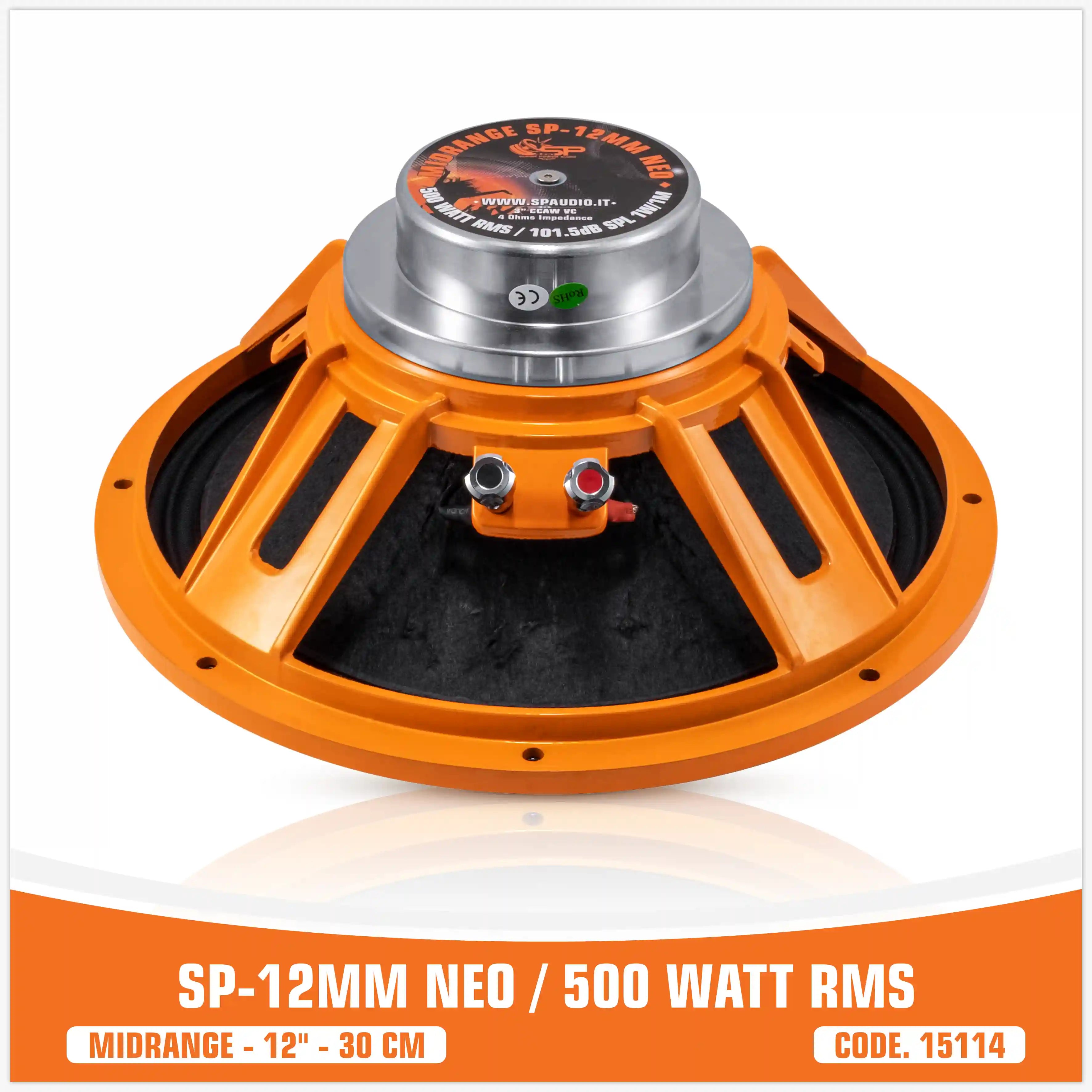 SP 12MM NEO MIDRANGE EXTREME 12"/30CM NEO MAGNET 500W RMS (UNIT PRICE)