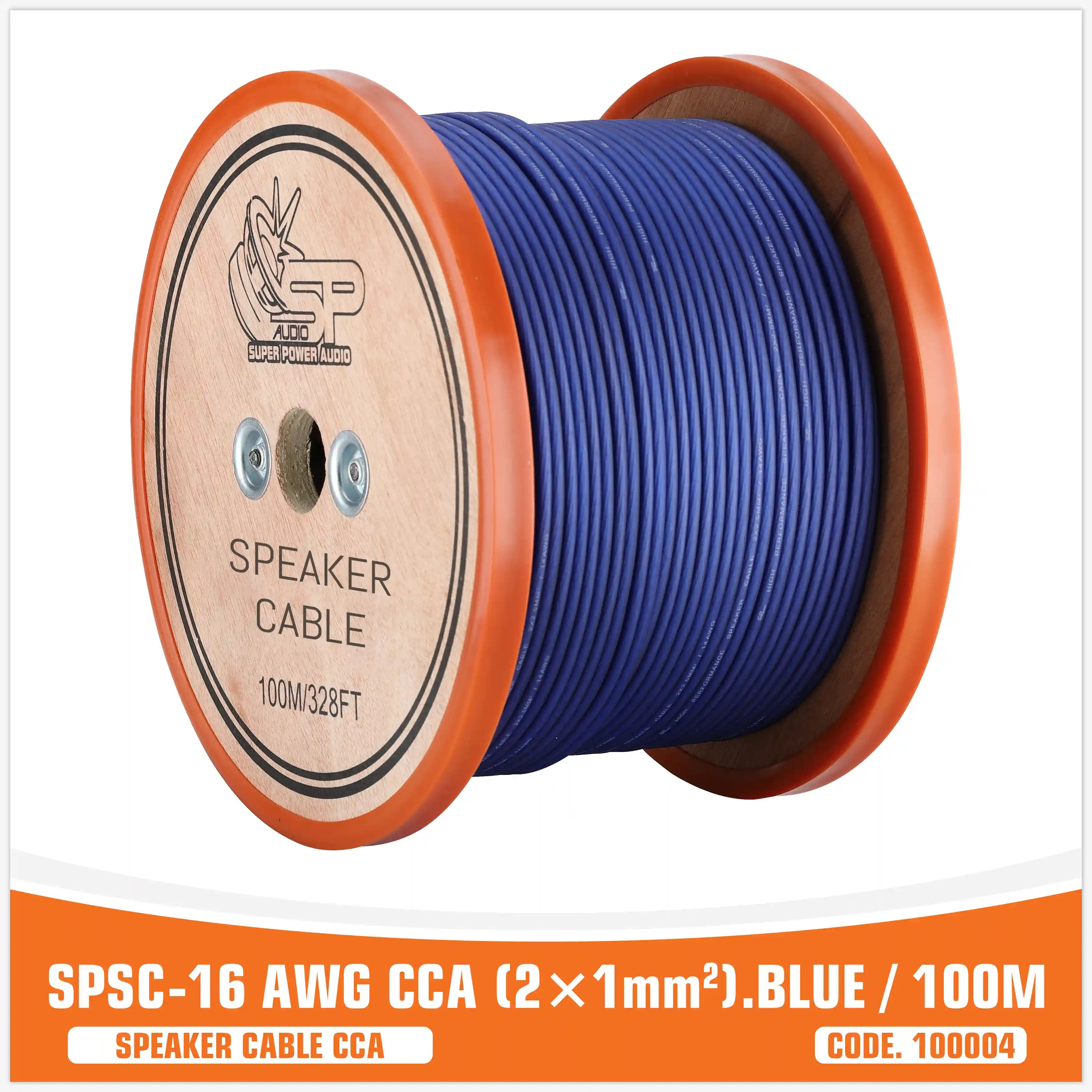 SP 16GA BLUE CCA (100M/SPOOL)